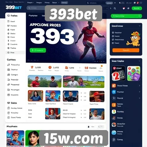 Interface e usabilidade do site 393bet